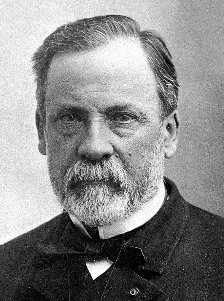 Portrait photographique noir et blanc de Louis Pasteur.